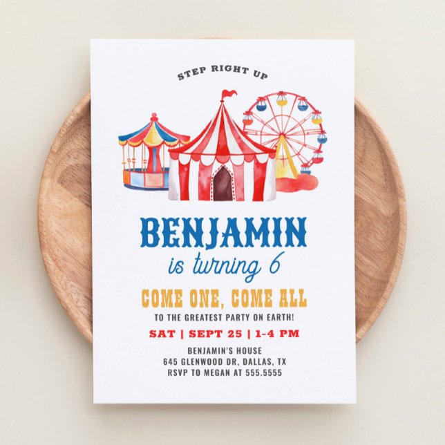 Convites Aniversário do Carnaval (Criador carregado)