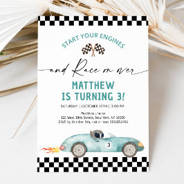 Convites Aniversário do Carro Azul