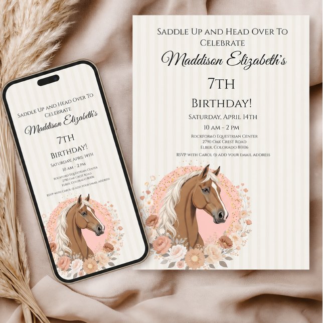 Convites Aniversário do Cavalo (Criador carregado)