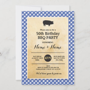 Convites Aniversário do CHURRASCO Qualquer Era Rústica Made