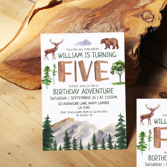 Convites Aniversário do Cinco Explorer Boy (Criador carregado)