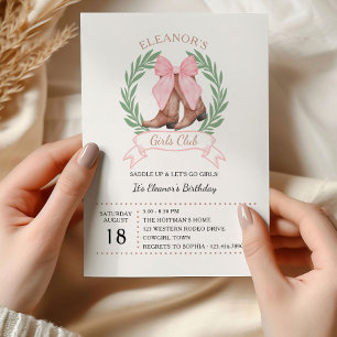 Convites Aniversário do Clube das Raparigas do Oeste de Arc