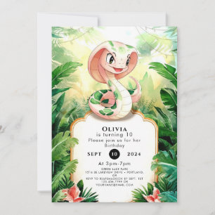 Convites Aniversário do Cobra Cobra Simples