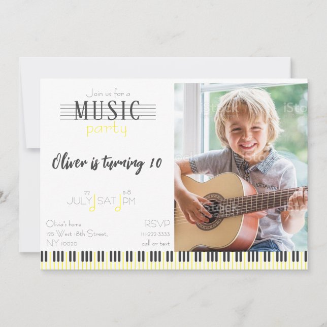 Convites Aniversário do Colour Music Party (Frente)