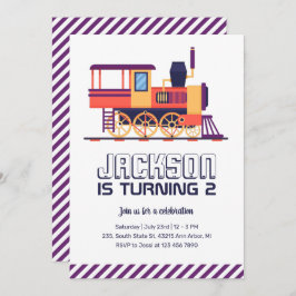 Convites Aniversário do comboio de alta velocidade
