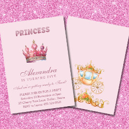 Convites Aniversário do Contato de Campanha da Princesa Cin