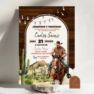Convites Aniversário do Cowboy Espanhol do Deserto Mexicano