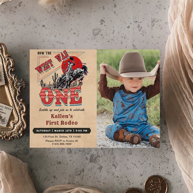 Convites Aniversário Do Cowboy Foto De Como O Ocidente Era  (Criador carregado)