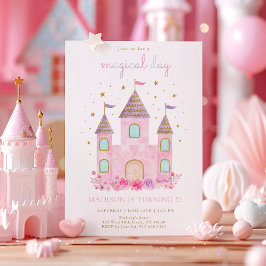 Convites Aniversário do Dia da Magia do Castelo da Princesa