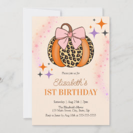 Convites Aniversário do Dia das Bruxas do Arco Leopardo Ros