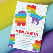 Aniversário do Dinossauro do pop It Boy Birthday