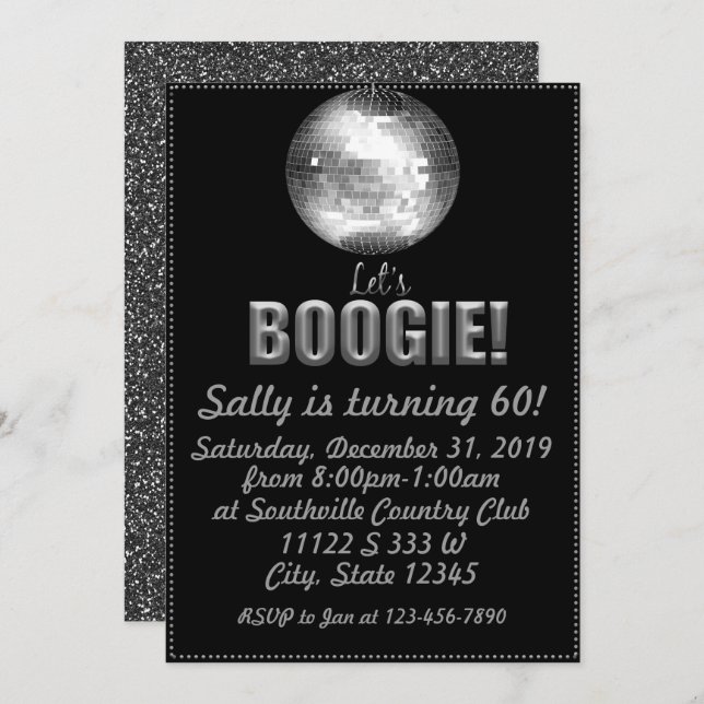 Convites Aniversário do Disco (Frente/Verso)