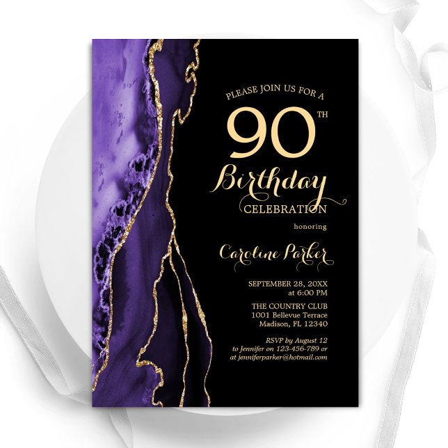 Convites Aniversário do Dourado 90 de Agato Roxo (Criador carregado)