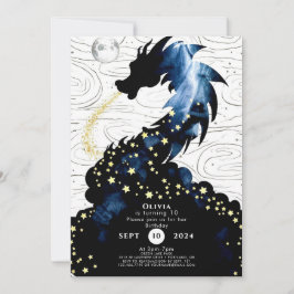 Convites Aniversário do Dragão Mítico Majestoso