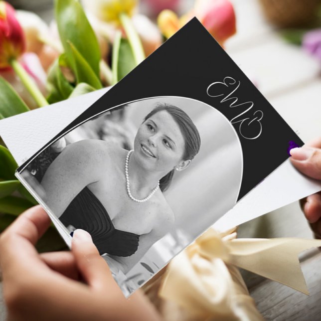 Convites Aniversário do Elegente Negro-Negro-Branco de 90 A (Criador carregado)