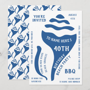 Convites Aniversário do escudo da praia