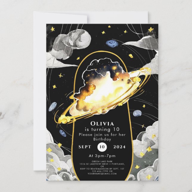 Convites Aniversário do Espaço Mágico do Pastel (Frente)