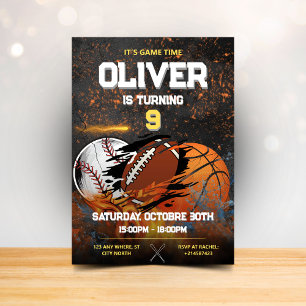 Convites Aniversário do esporte do ouro negro