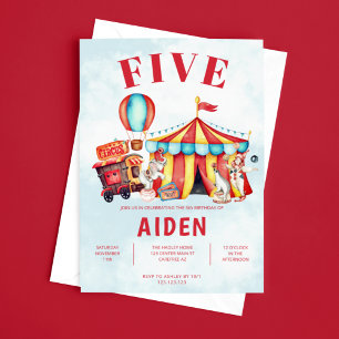 Convites Aniversário do Festival do Circo do Carnaval