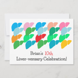 Convites Aniversário do Fígado Personalizado