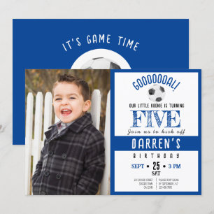 Convites Aniversário do Futebol de Cores de Água Bonitas