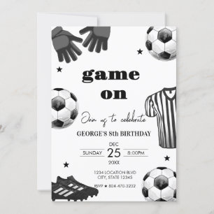 Convites Aniversário do futebol infantil