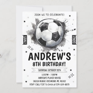 Convites Aniversário do Futebol Pessoal