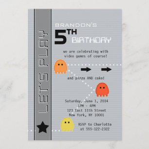 Convites Aniversário do Gamer