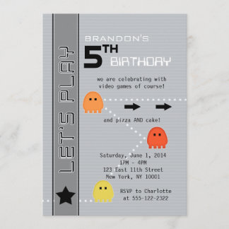 Convites Aniversário do Gamer