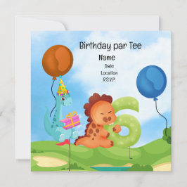 Convites Aniversário do Golf 6 para o Partido de Golfe para