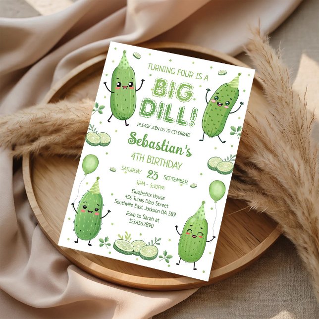 Convites Aniversário do Grande Dill Pickle (Criador carregado)