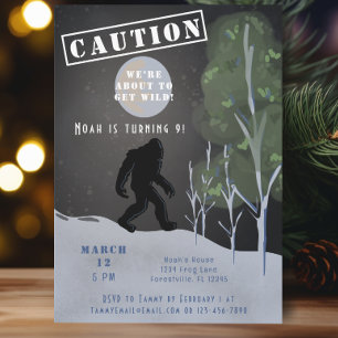 Convites Aniversário do Grande Pé Selvagem