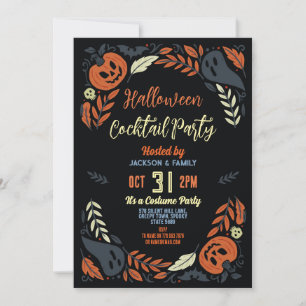 Convites Aniversário do Halloween Pumpkin Party Fantasmas C