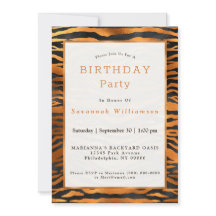 Aniversário do Impressão de Tigre Negro-Cobre Eleg