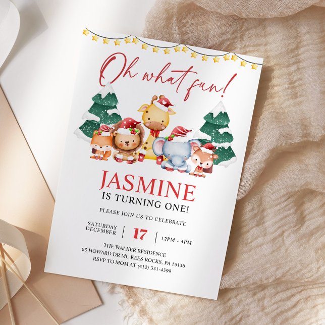 Convites Aniversário do inverno na Floresta de Peste de Nat (Criador carregado)