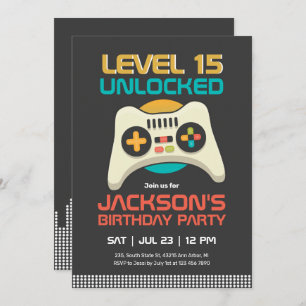 Convites Aniversário do Jogo Desbloqueado no Nível do Jogad