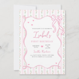 Convites Aniversário do Laço Rosa