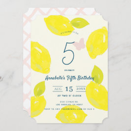 Convites Aniversário do Lemon e da Garota Rosa Pintados à M