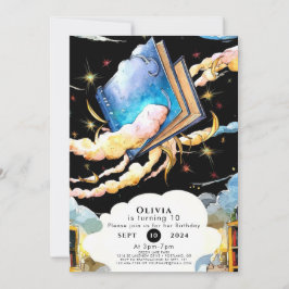 Convites Aniversário do Livro de Histórias da Biblioteca Ma