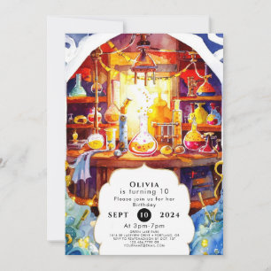 Convites Aniversário do mago Boho Lab