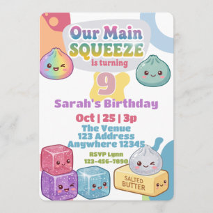 Convites Aniversário do Main Squeeze Squishy