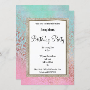 CONVITES ANIVERSÁRIO DO MARBLE VICTORIAN