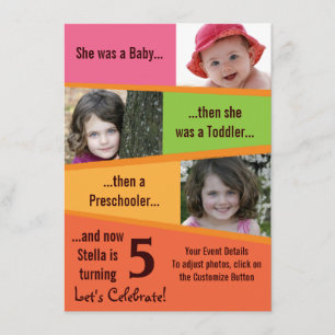 Convites Aniversário do Marco - Raparigas