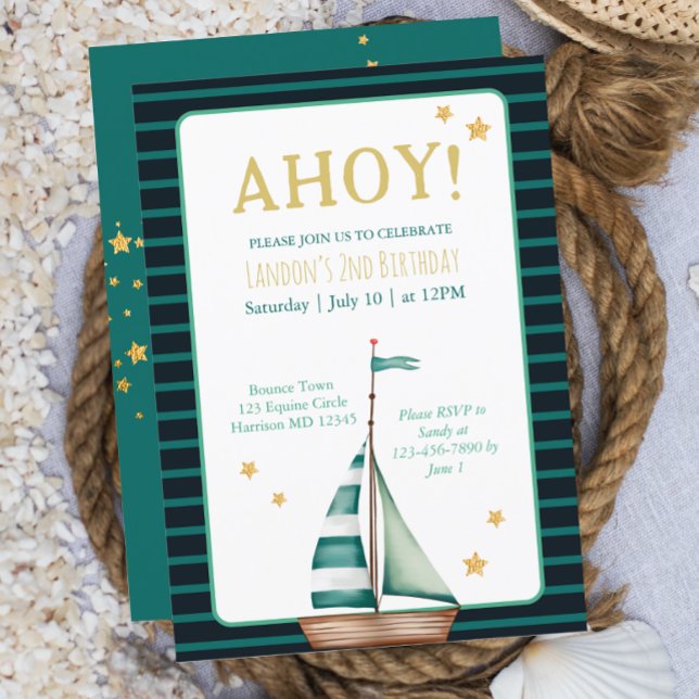 Convites Aniversário do Marinho Náutico em Strike Boat (Criador carregado)