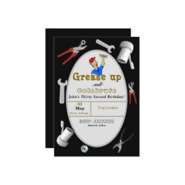 Convites Aniversário do Mecânico