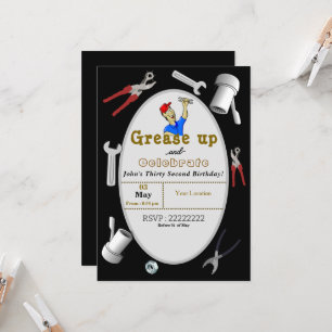 Convites Aniversário do Mecânico