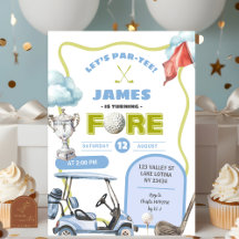 Aniversário do Menino de Golfe Fore
