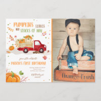 Aniversário do Menino Vermelho do Pumpkin Vermelho