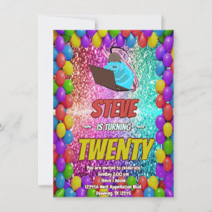 Convites Aniversário do Naughrel Internet Party