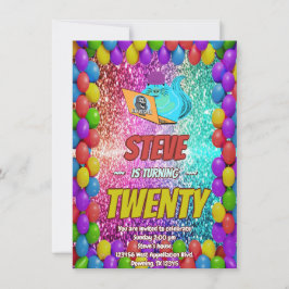 Convites Aniversário do Naughrel Internet Party